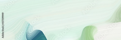 elegant graphic background with beige, teal blue and dark sea green color. modern waves background illustration