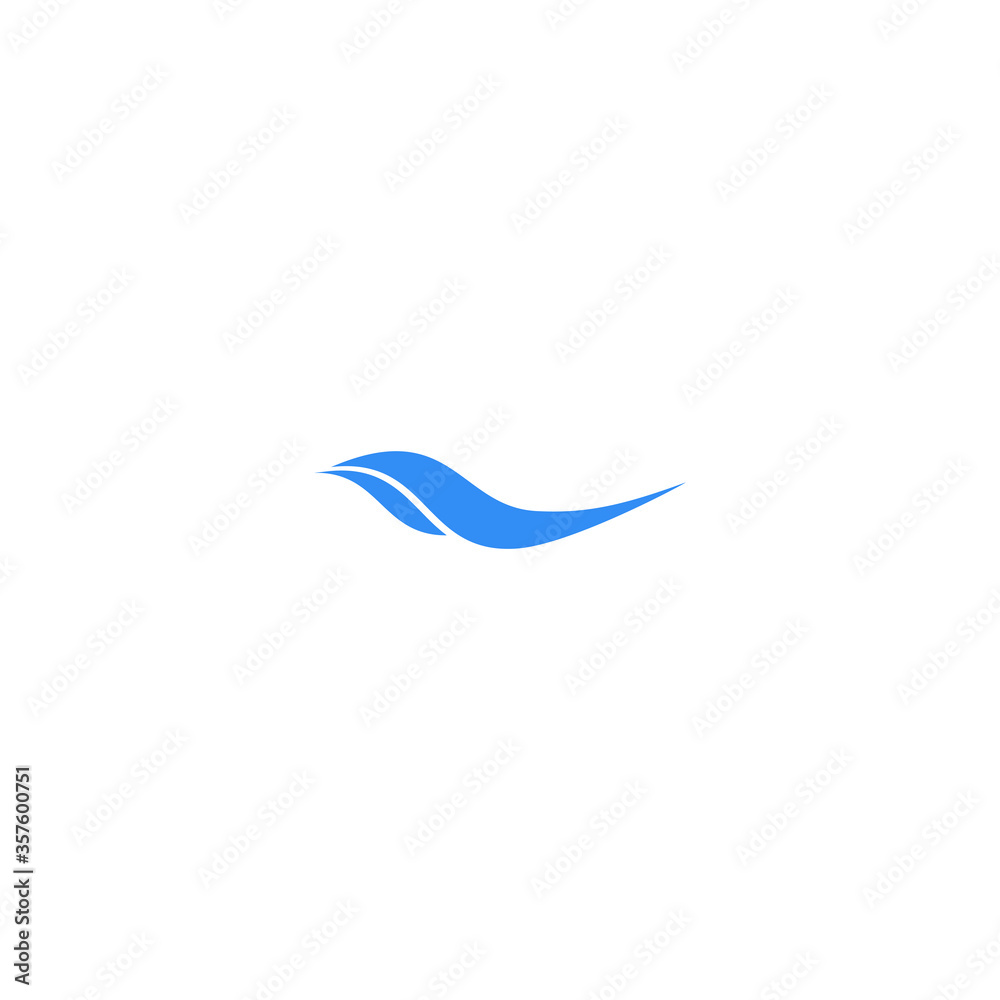 abstract blue waves vector illustration of a blue wave Water Wave symbol and icon Logo Template vector surfing
 