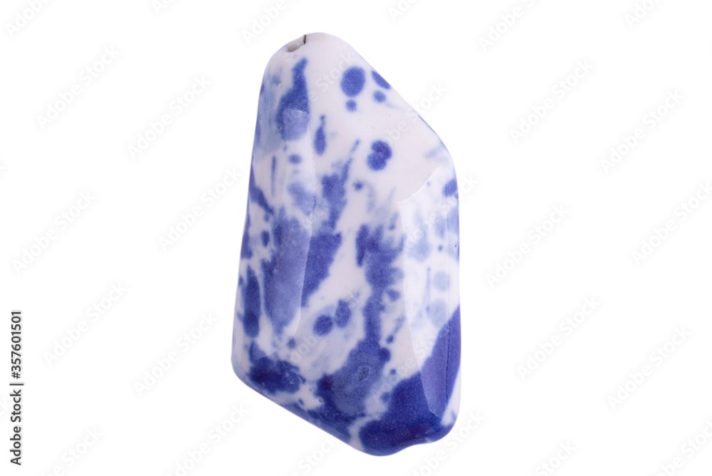 Semi-precious natural stone on a white background, isolated Semi-precious natural stone on a white background, isolated