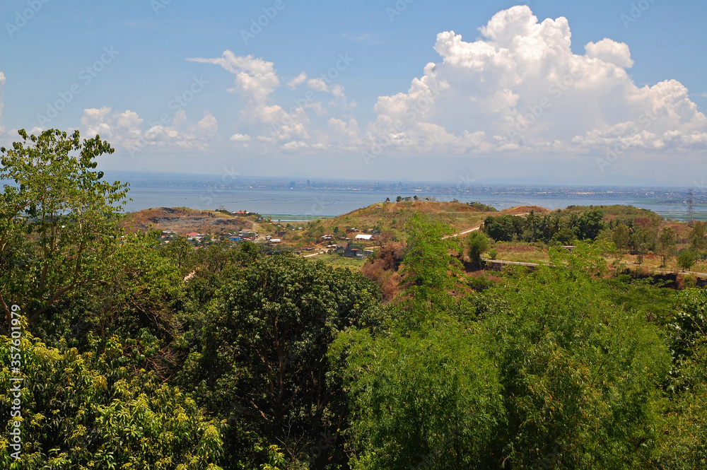 City overview of Metro Manila at daytime in Antipolo, Rizal, Philippines