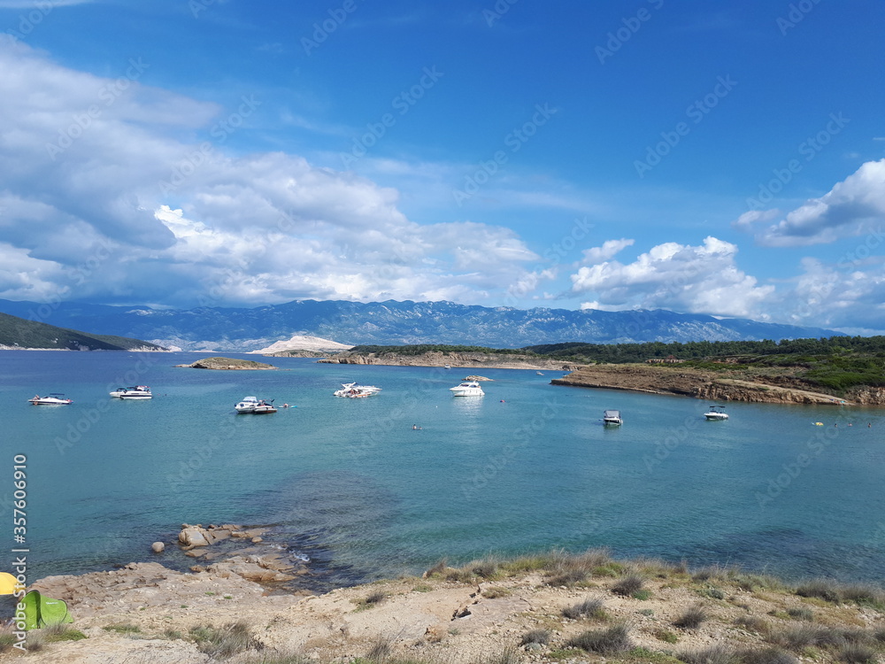 Coast view from Adriatic sea 