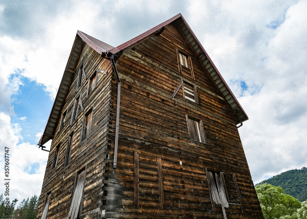 old abandoned wooden house old abandoned wooden house