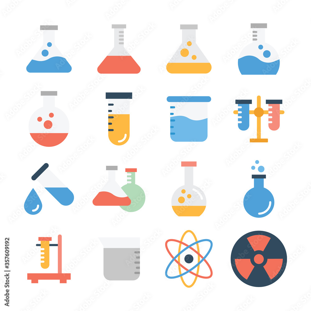 Scientific Apparatus Flat Vectors Pack Scientific Apparatus Flat Vectors Pack