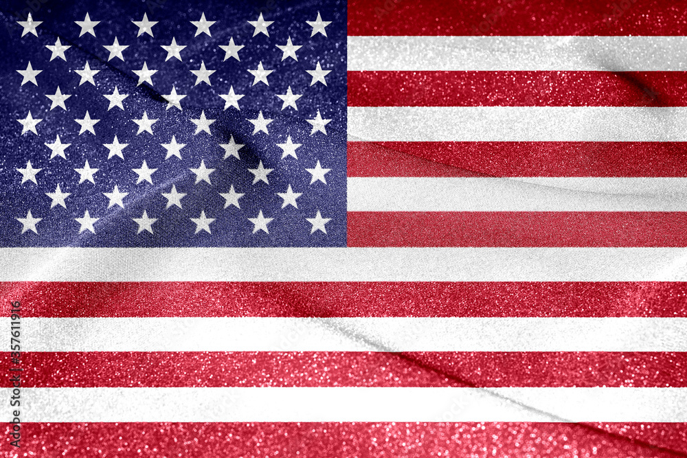 Fototapeta premium National flag of the united states of america. The main symbol of an independent country.