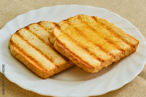 Toasts with marmalade