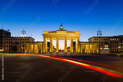 Berlin Brandenburg Gate night view