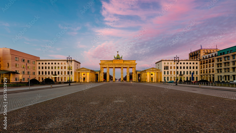 Berlin Brandenburg Gate sunrise view