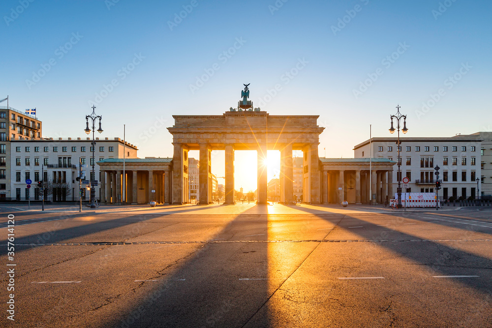 Berlin Brandenburg Gate sunrise view