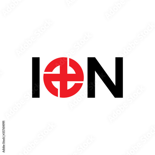 ION Plus logo design vector