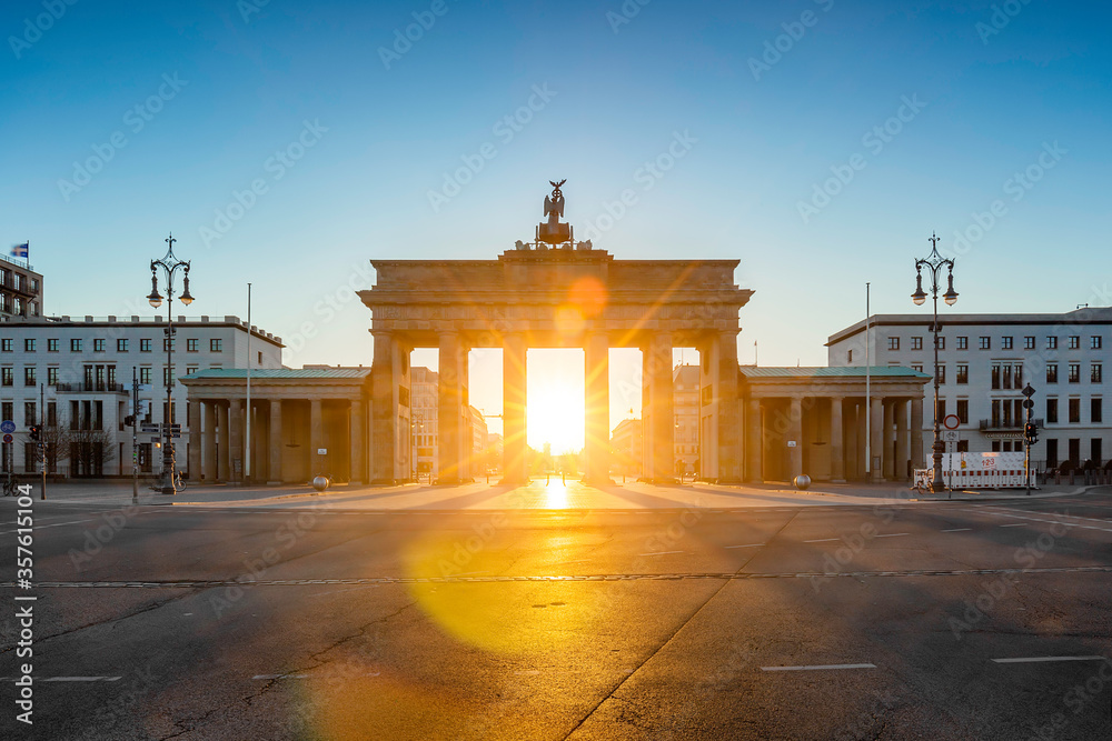 Berlin Brandenburg Gate sunrise view
