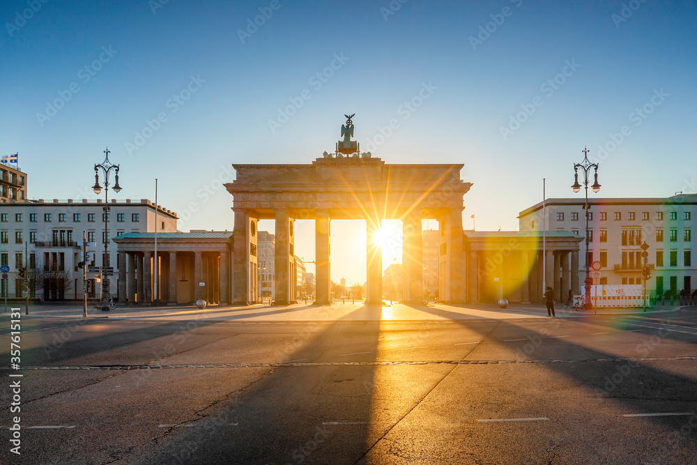 Berlin Brandenburg Gate sunrise view