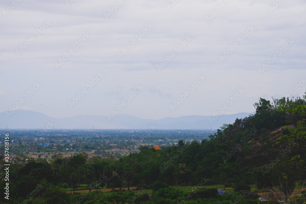 Obraz premium view from the top of the mountain