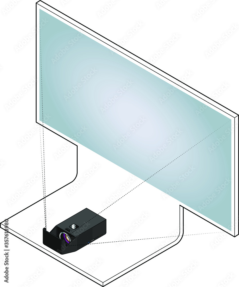 A short throw desktop/benchtop data/home theatre projector shown ...