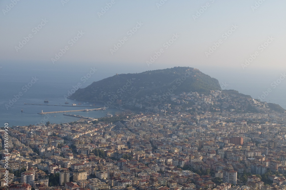 Fototapeta premium Turkey. Turkish Culture. Sights and nature of Turkey. Sea. The sun. Palms. Beach. Hotel.