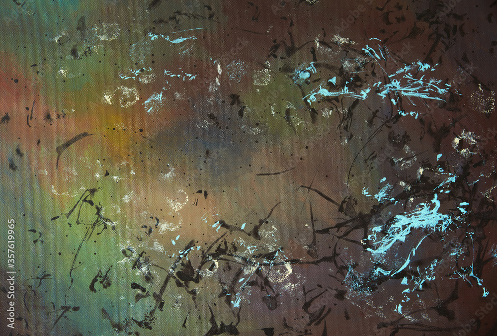 Abstract background of acrylic color on canvas Abstract background of acrylic color on canvas