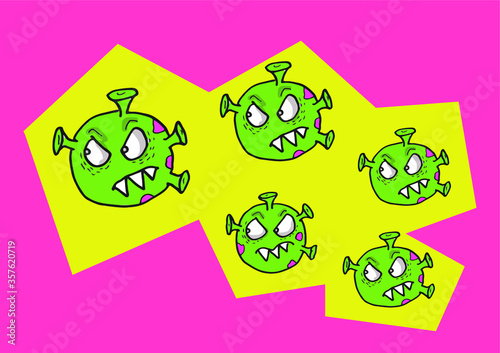 creative virüs vector illustration.  eps10