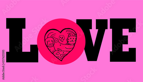 cute animals vector design. for logo and print