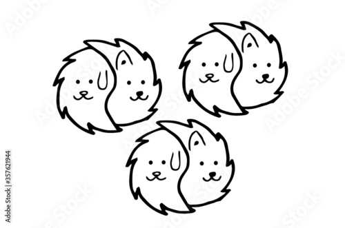 cute animals vector design. for logo and print