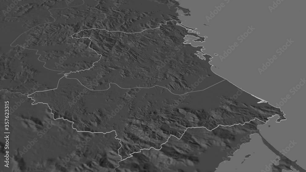 Phú Yên, province with its capital, zoomed and extruded on the bilevel map of Vietnam in the conformal Stereographic projection. Animation 3D Phú Yên, province with its capital, zoomed and extruded on the bilevel map of Vietnam in the conformal Stereographic projection. Animation 3D