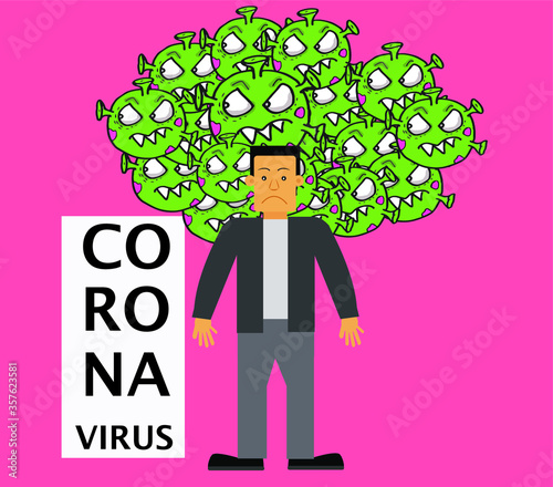 creative virüs vector illustration.  eps10