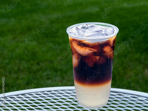 Cold Brew Shandy drink made with nitro cold brew coffee and fresh lemonade for a delicious summertime drink.
