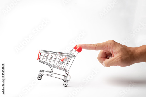 A small free space shopping car