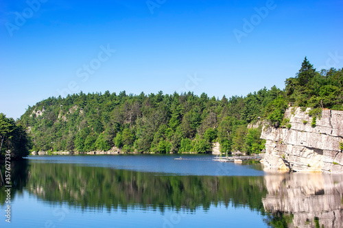 Scenic View of Mohonk Lake