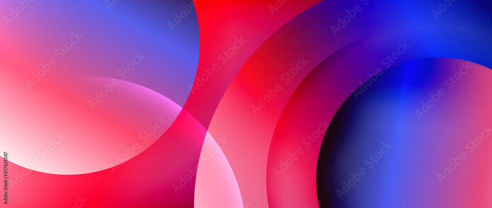 Obraz premium Circle modern geometric abstract background with liquid gradients