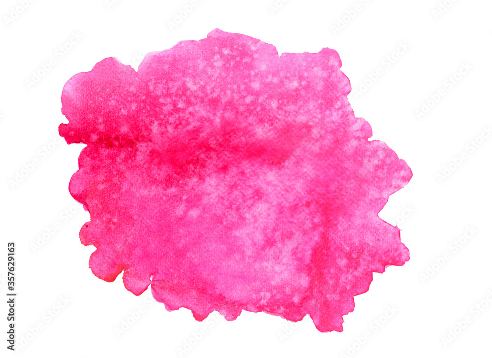 Bright pink watercolor texture abstract background