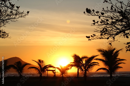 sunset on the beach