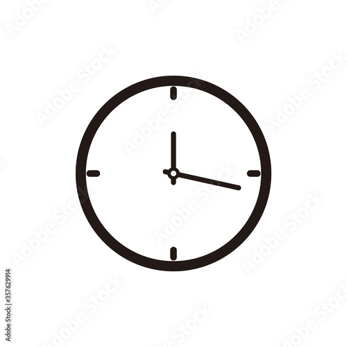 clock vector icon in trendy flat style