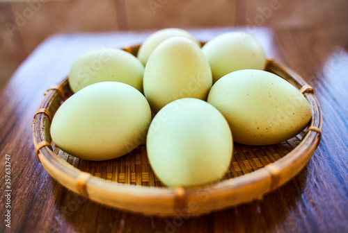 Healthy green eggs
