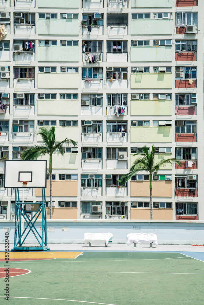 Fototapeta premium apartment building in HK