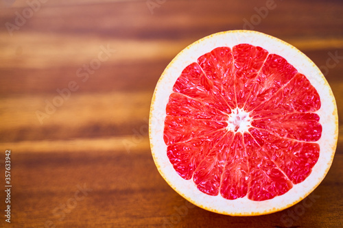 Sliced grapefruit