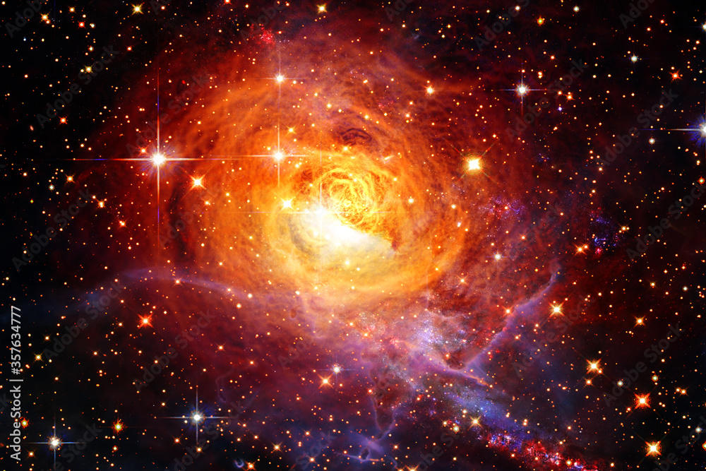 Gorgeous galaxy and stars. The elements of this image furnished by NASA.