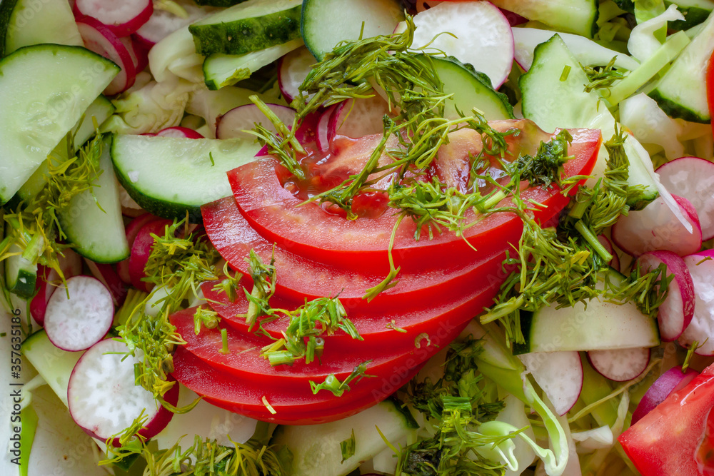 tomato, radish and cucumber salad tomato, radish and cucumber salad