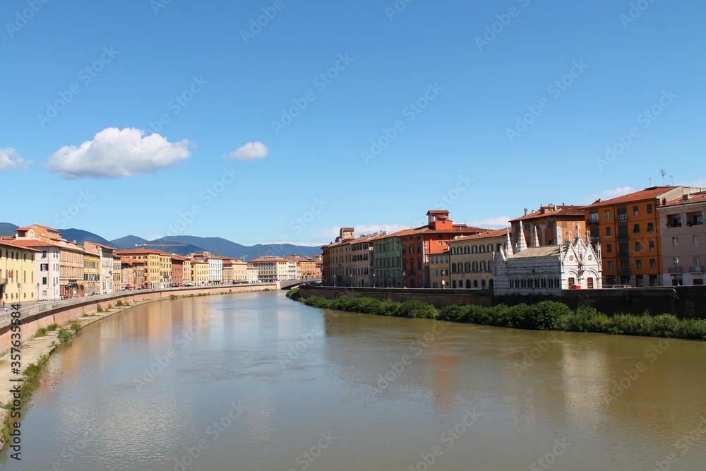 Pisa. Italy. The Culture Of Italy. Sights and nature of Italy. Sea. The sun.