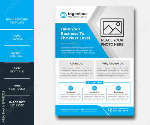Corporate and Simple Flyer Design Template