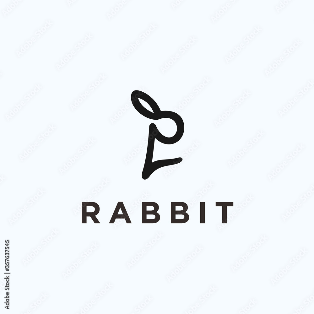 L rabbit logo. rabbit logo L rabbit logo. rabbit logo