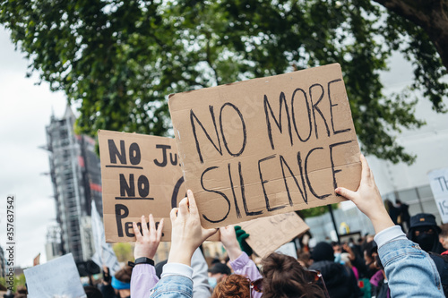 Black Lives Matter protest in London photo