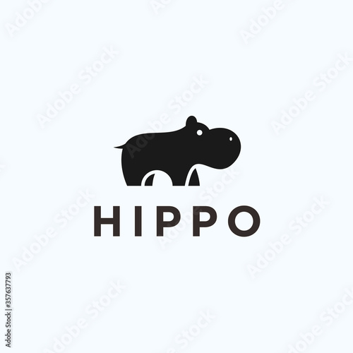 Fotótapéta hippo logo / hippo icon