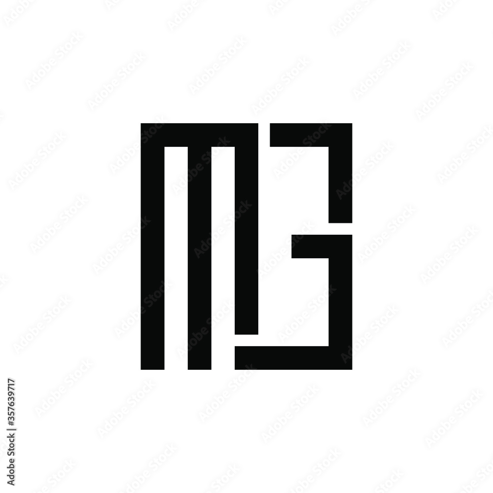 Letter MG logo design icon template
