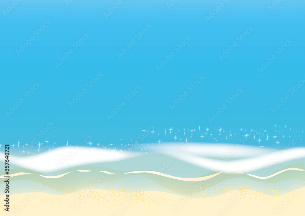 南の島のリゾート海岸のイラスト Stock Vector Adobe Stock