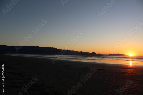 sunset on the beach