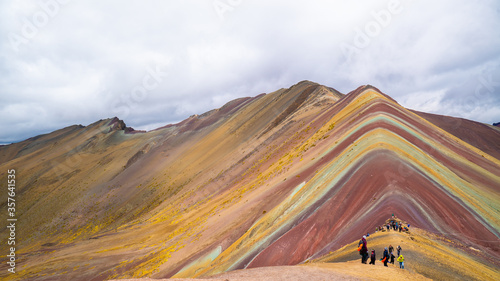 Rainbow Mountains in Kusco, Peru © ivoderooij