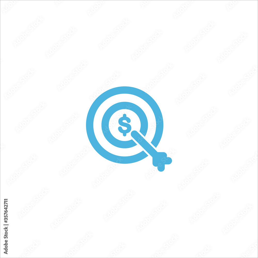 marketing target icon flat vector logo design trendy marketing target icon flat vector logo design trendy