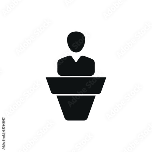 Conference lecture icon. Vector art