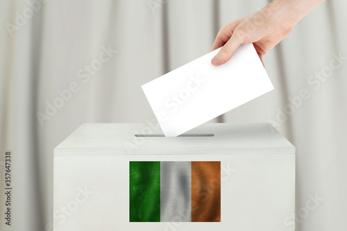 Canvas Print Ireland Vote concept