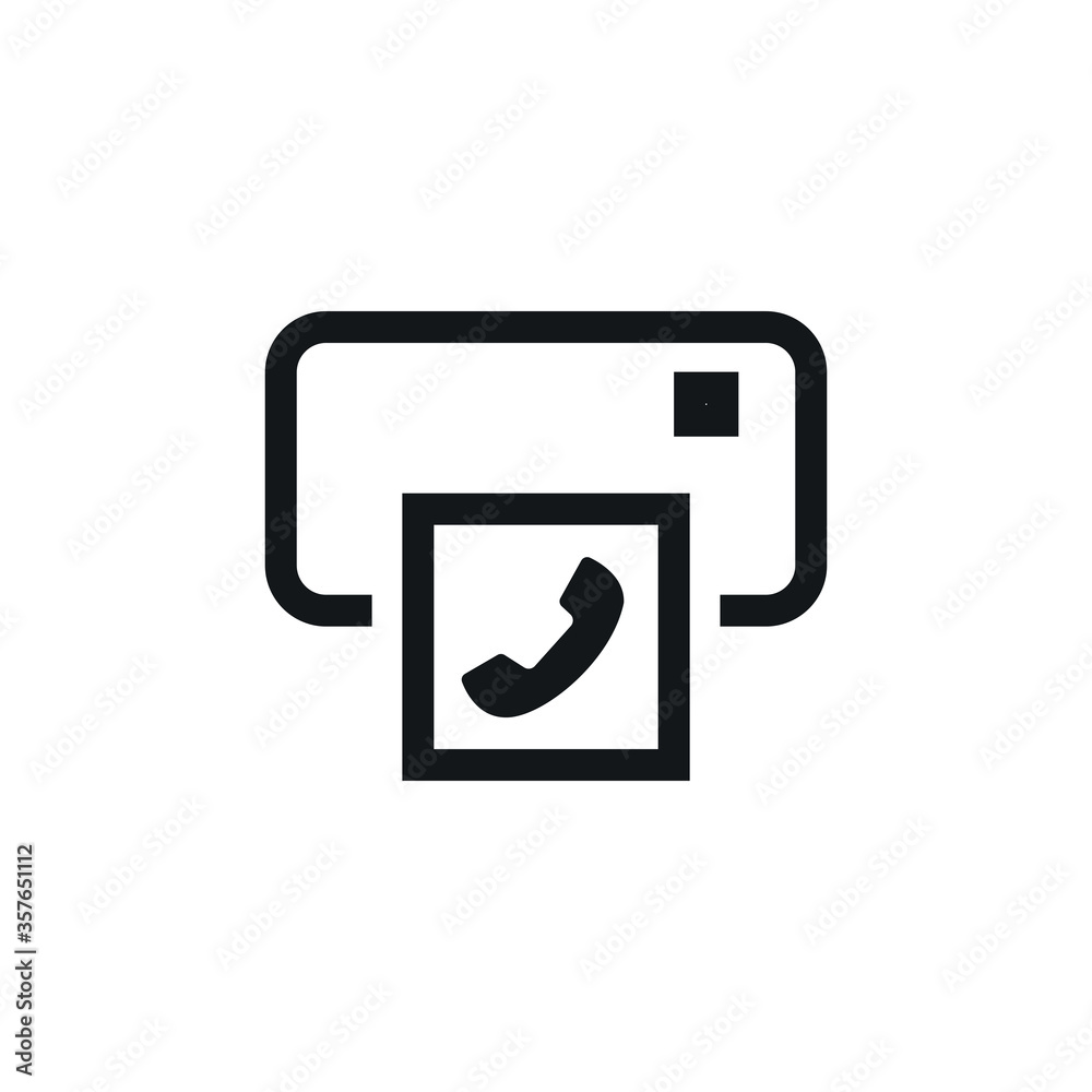 Fax icon. Vector Illustration Fax icon. Vector Illustration