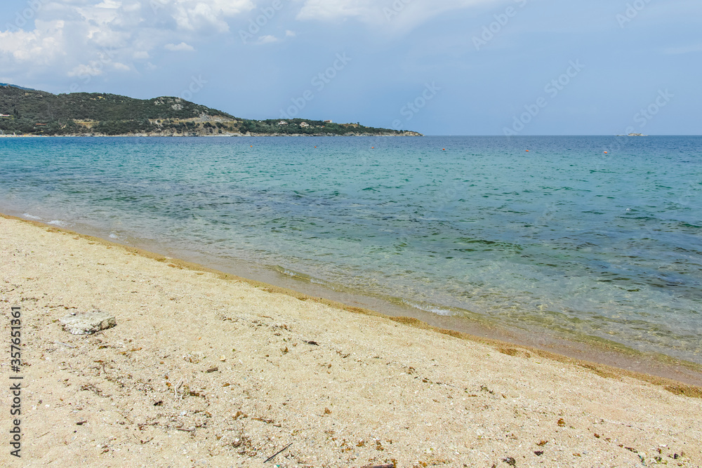 Panorama of Iraklitsa beach, Greece Panorama of Iraklitsa beach, Greece